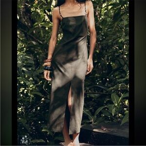 Zara Olive Green Maxi Dress